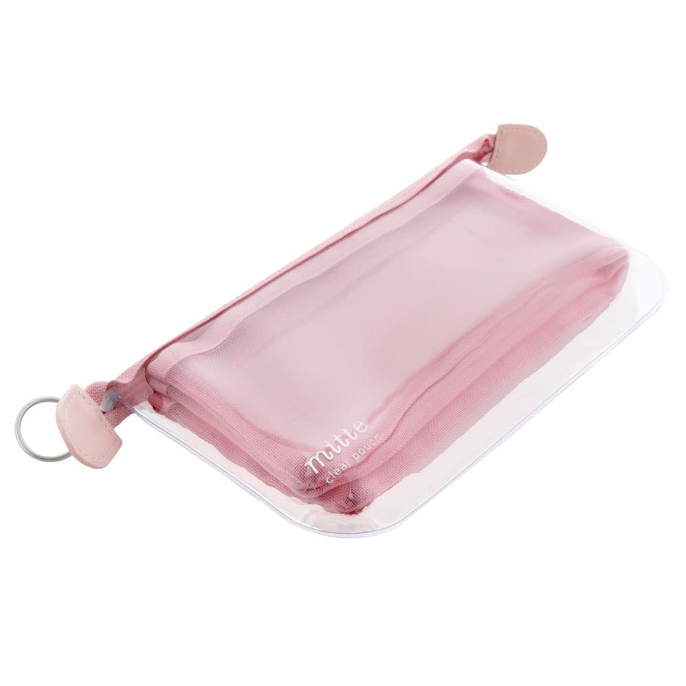 Sunstar Stationery Mitte Pencil Case Mesh Flat Smoky Pink S2319136