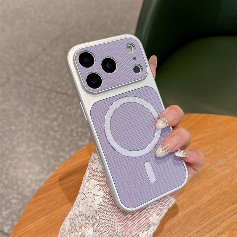 Применимо к чехлу для мобильного телефона iPhone17Pro, наклейка из ПУ, магнитное крепление, Apple 16 секунд до 17, большие окна, противоударный защитный чехол