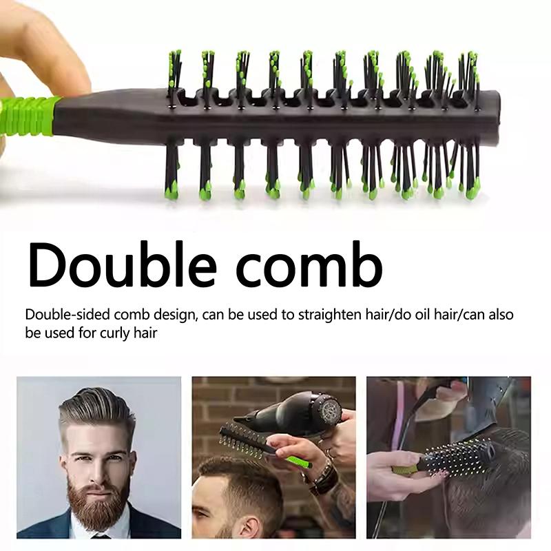 Двусторонняя массажная расческа Pro Salon Anti-Tangle Brushs Hairdressing Detangling Wide Feeth Anti Loss Combs Hairstyling Brush