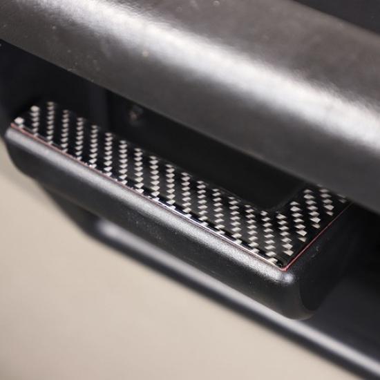 Carbon Fiber Inner Door Handle Strip Trim Sticker For Hummer H2 2003-09