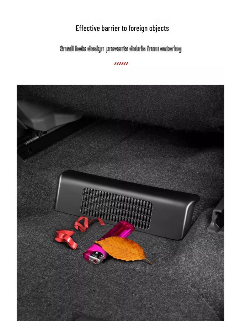 Toyota Sienna Under-Seat Air Outlet Grille Decorative Grid and Anti-Block Sticker