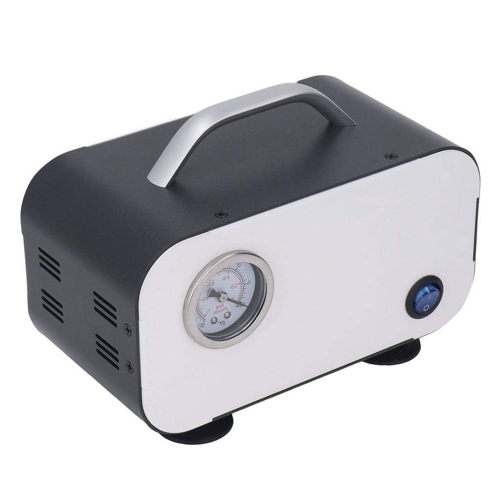 30W Oil Free Oilless Diaphragm Vacuum Pump Low Noise Small Laboratory Filtration Pump 15L min 110‑240V US Plug