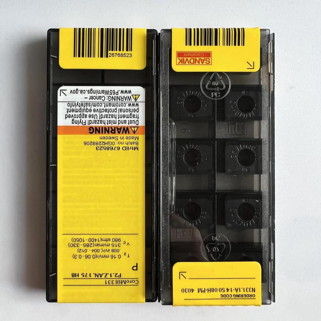 Original Sandvik / N331.1A-145008H-PM 4030 /Carbide CNC Blade 10 PCS