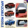 Car Mirror Covers for ISUZU D-MAX V-Cross DL40 AT33/35 2025 2025 Rearview Mirror Covers ABS Matte Black Car Exterior Accessories