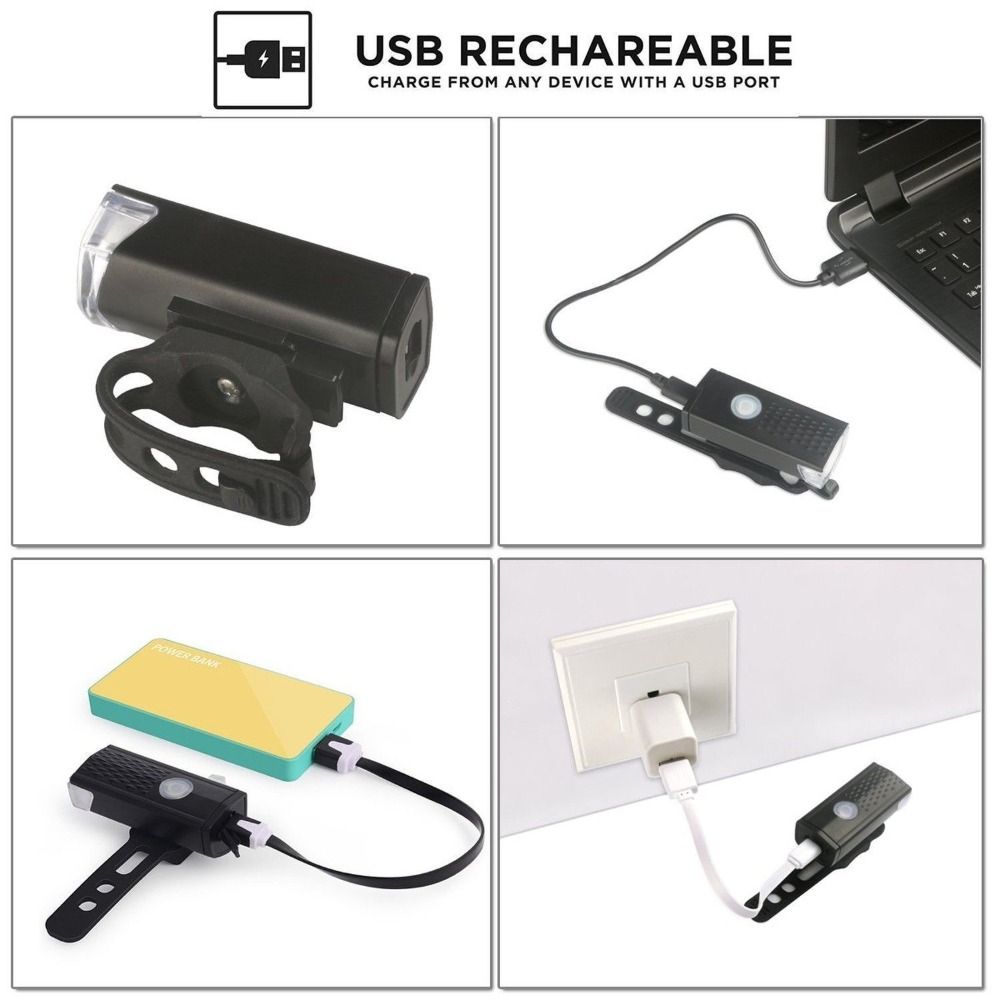 Waterproof Outdoor Riding Lights USB Rechargeable Bicycle Accessories New Night Lights