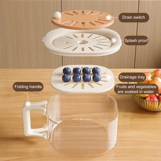 Корзина для сушки с разборной конструкцией Прозрачная видимая Штабелируемая Многофункциональный контейнер для сушки Полый сетчатый поддон