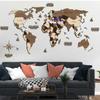 3D деревянная карта мира домашний офис гостиная детская комната лазерная резка художественное украшение стены Азия Африка Европа Америка континент карта мира настенное искусство