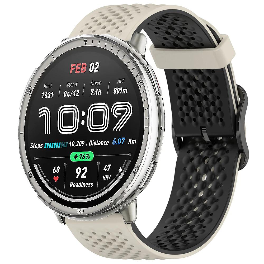 20-метровый силиконовый ремешок для Amazfit Active 2, спортивный сменный браслет для Amazfit GTS 4 mini 3 2 2e/Bip 3/3 Pro/Bip U Pro