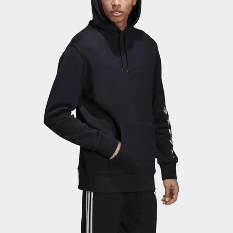 Adidas Originals Sweatshirts Men's Black Hooded Moderate Regular (Unisex) Sweatshirts DV2031