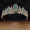 Барочные великолепные хрустальные свадебные тиары королевская королева невеста корона украшения для волос принцесса выпускной свадебный головной убор аксессуары