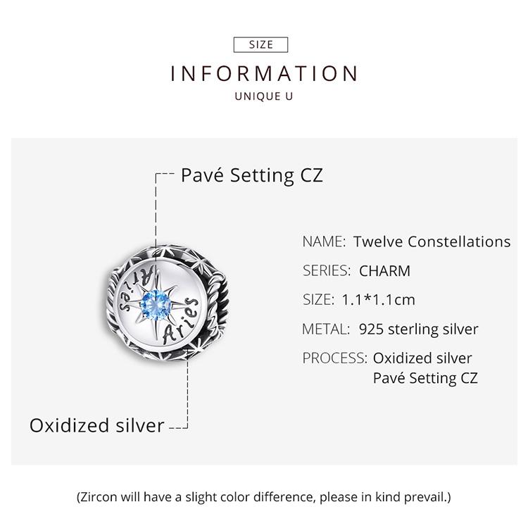 Набор бусин со знаками Зодиака для творчества