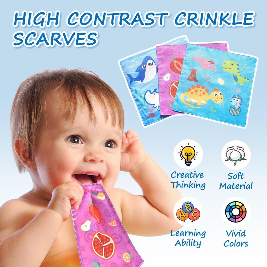 Игрушки Монтессори для малышей, многоразовая моющаяся коробка для волшебных салфеток для мальчиков и девочек, обучающие игрушки для раннего детства, подарки для детей(1 упаковка)