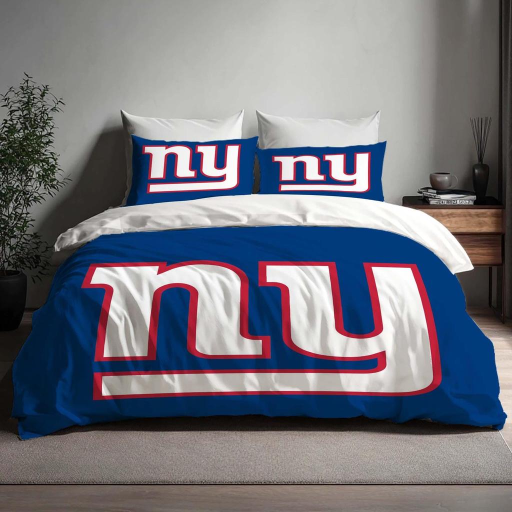 Подарок Ручной работы Постельное белье New York Giants Три предмета Постельного белья С индивидуальным именем Постельное белье на День Рождения Покрывало-одеяло Рождественский Подарок В школу.