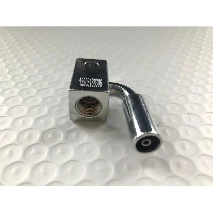 High Performance -3 An Crimped Iron Two Way 6mm Hole Fittings M10x1 Convex for Brake Hose of Racing Car Or Motorcycle