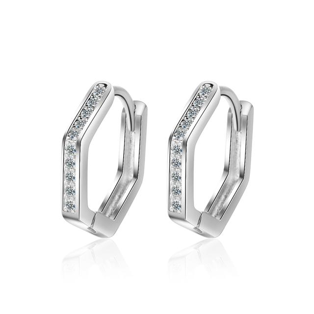 Простые серьги-кольца серебряного цвета с изображением лапы, ромашки и сердца, звезды и луны, два отверстия в ухе, серьги-кольца, цепочки для женщин, ювелирные изделия для девочек