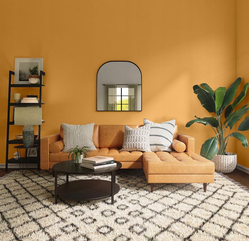 Farba do ścian ceramiczna zmywalna ścienna złota jasna terrakota 5l