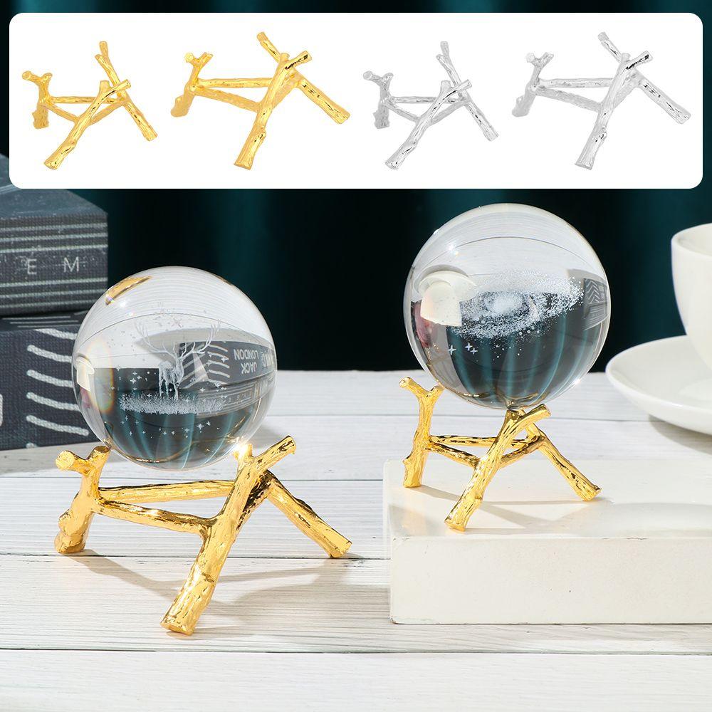 Props Support Metal Branch Stand Sphere Holder Home Decoration Crystal Ball Display Base