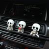 3Pcs Skull Car Air Fresheners Gothic Smiling Skull Car Vent