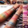 Pearlescent Eyeshadow Lipstick Pencil Waterproof Glitter Matte Makeup Pigment Silkworm Pen 2 In 1, 08 08, 1 Piece