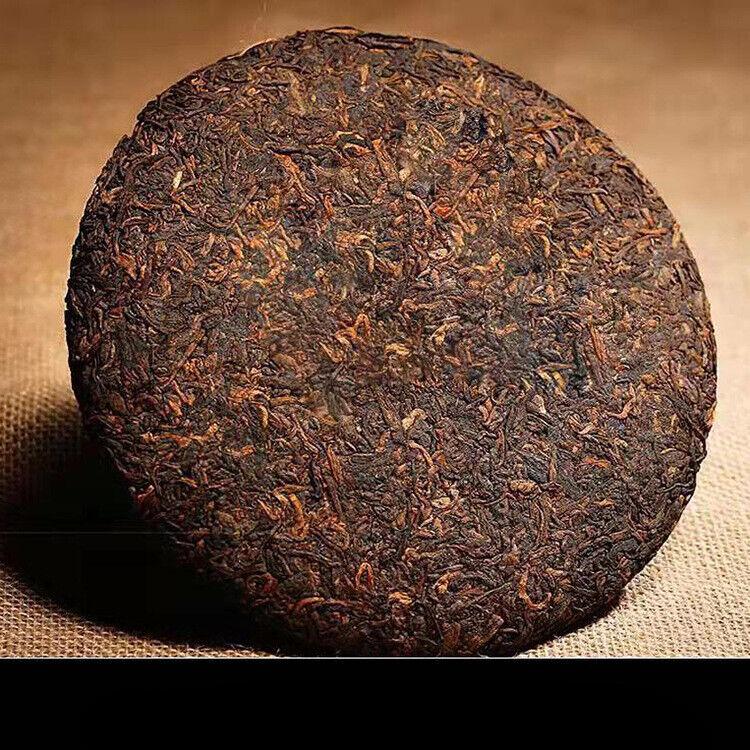 357g Menghai 2019 Puerh Ripe Tea The More Aged The More Fragrant Raw Material