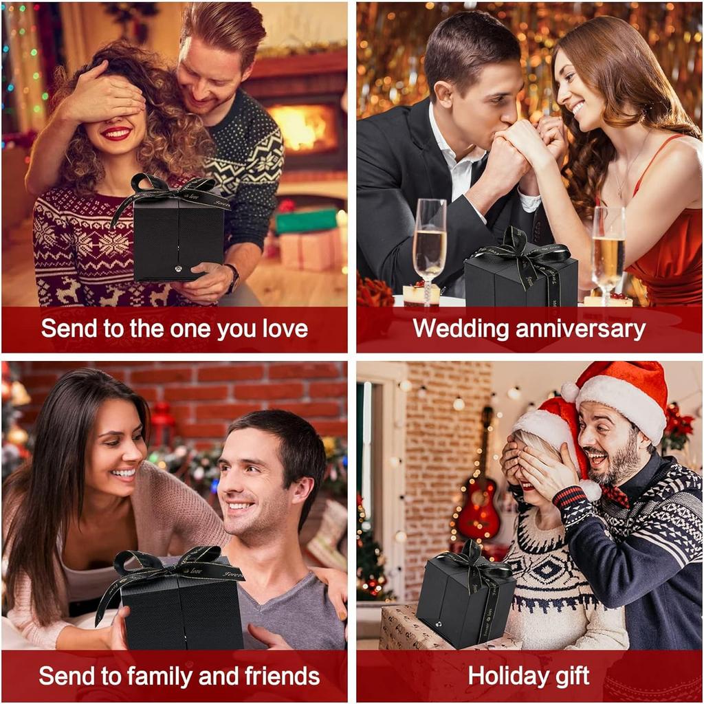 Necklace - Luxurious Rose Gift Box, Perfect for Valentine's Day, Mother's Day, Anniversary, Birthday, and Any Special Occasion