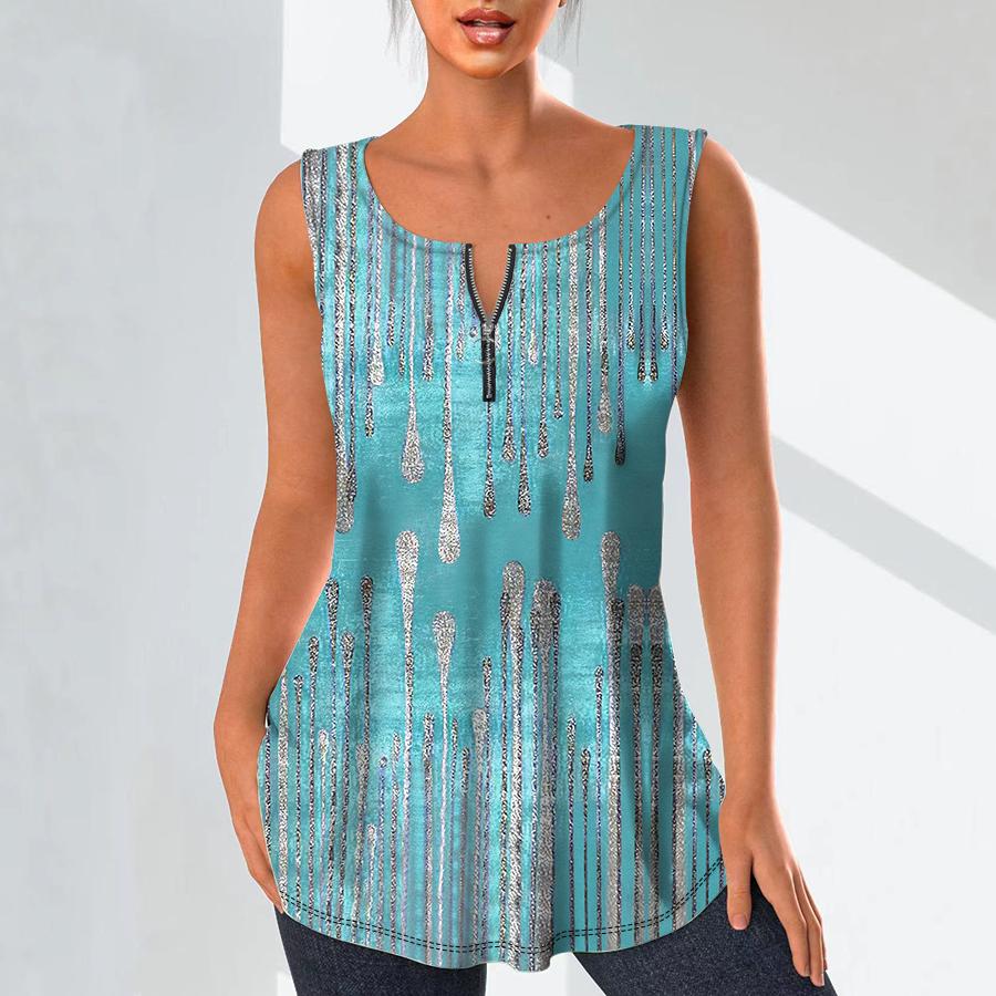 Женские модные рубашки с v-образным вырезом, повседневные топы, футболка, женский жилет с 3D золотым узором, блузка без рукавов больших размеров, топы на бретелях