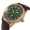 Часы Moon Phase Multi Calendar 5 ATM Water Resistant Business Formal Leather Belt Limited Model Pink Gold Green [Salvatore Mara] Men's SM24110-PGGR
