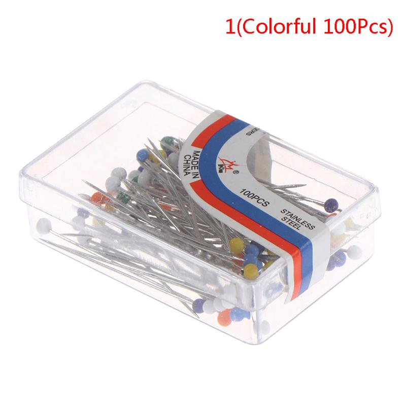 Швейные булавки 38 мм со стеклянной шаровой головкой, штифты для выстегивания ювелирных изделий, швейный инструмент «сделай сам»