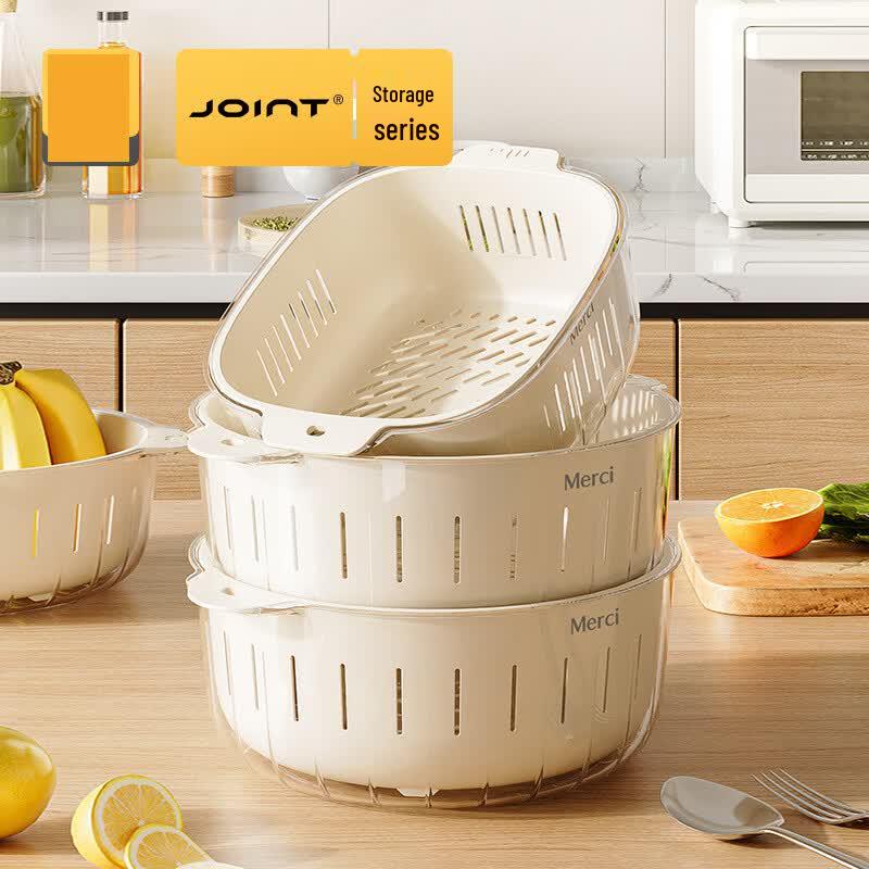 JOINT Double-Layer Kitchen Drain Basket Set