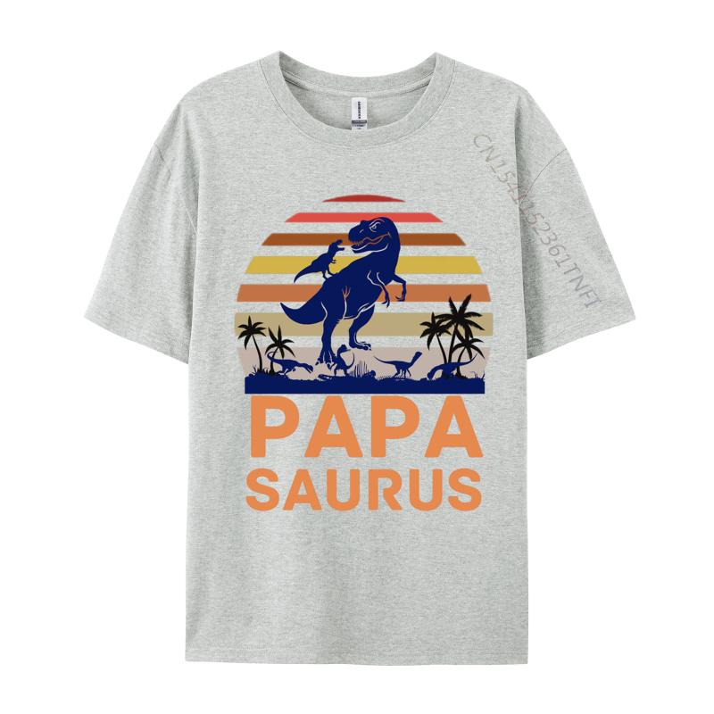 Papasaurus T Rex Dinosaur Papa Tshirt Printed On Family T Shirt Tops Tees For Unisex TeeShirt Vintage T Shirt