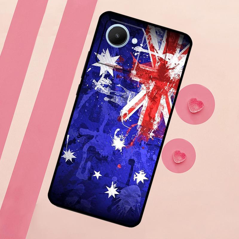 Australia Flag For Realme 10 11 12 13 14 Pro Plus C55 C71 C75 C67 C63 C61 C53 C35 C65 GT6 GT7 15 Pro Case