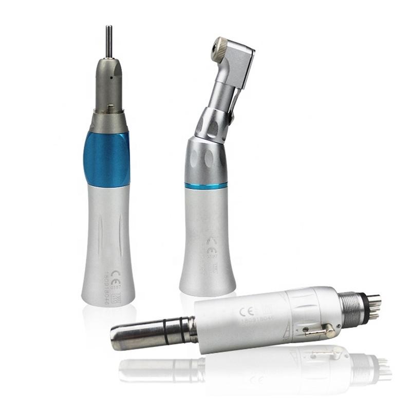 Dental LED High & Low Speed Handpiece Kit Straight Contra Angle Air Turbine 2/4 Hole M4 / B2 Whole Set