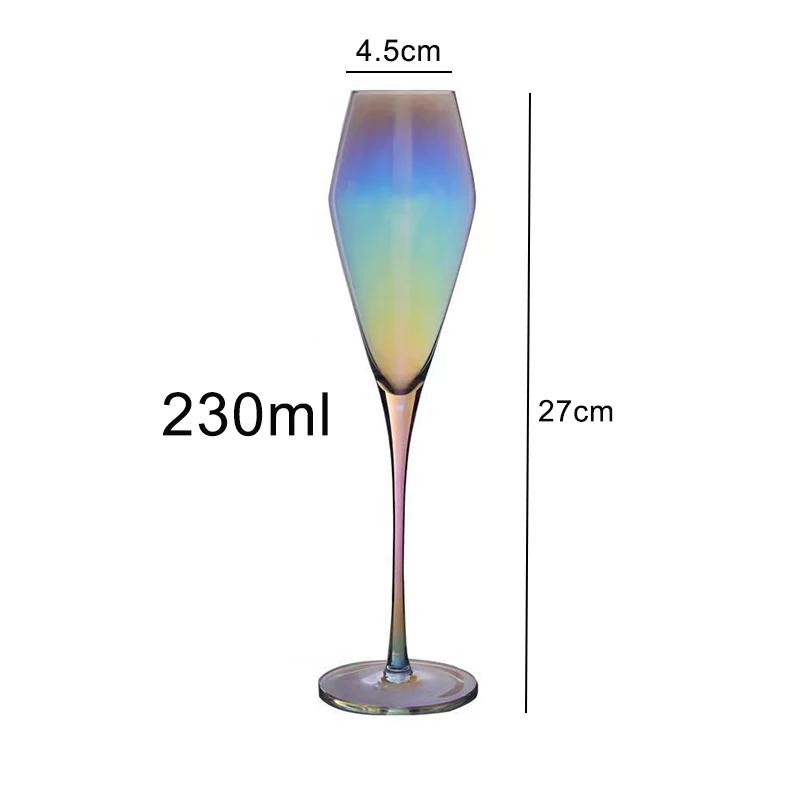 Креативные цветные хрустальные стеклянные стаканы, стеклянные стаканы для вина, бокалы для шампанского, набор бокалов для вина, оригинальные коктейльные бокалы, бокал для спиртных напитков