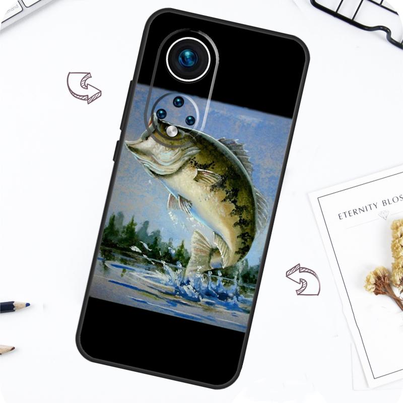 Чехол для рыбалки на басса для Honor Magic 7 5 6 Pro Honor 200 Pro X9b X9a X8b X8a X8 X9 X9c 50 70 90 Lite