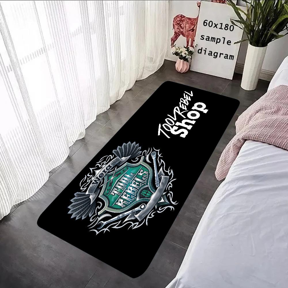 W-Wera-Tools Будь Инструментальным Бунтарем Коврик с Графическим Принтом Фланелевый Коврик для Ванной Кухни Прихожей Ковер Домашний Декор