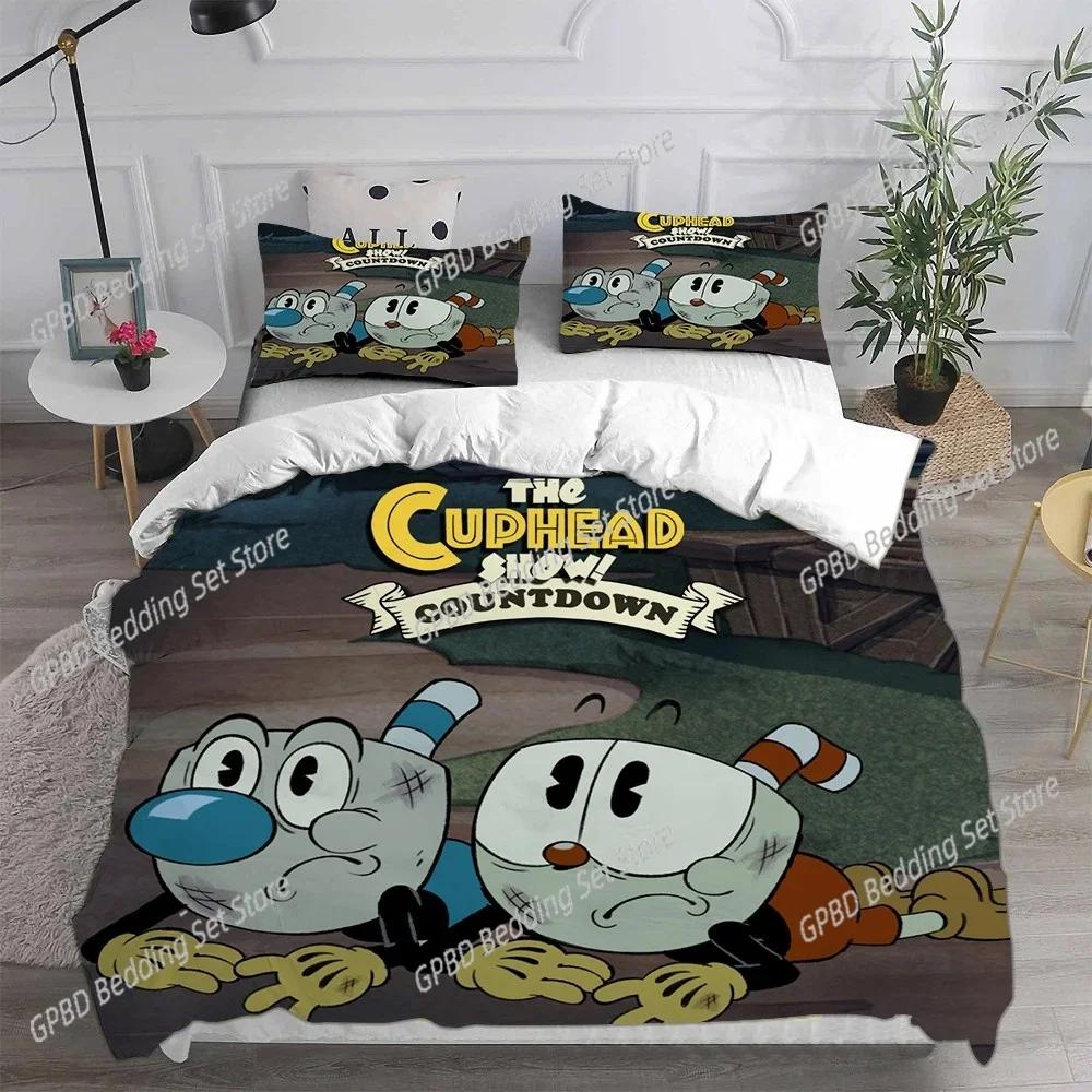 Одеяло Новое Домашнее Текстильное Мультяшное Cuphead Комплект Постельного Белья Спальня Мягкое Современное S Удобное И
