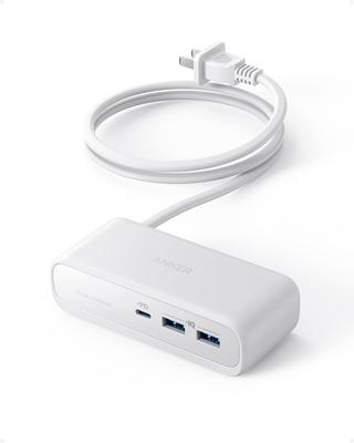 Anker 521 Power Strip розетка 3 1 2 расширение технические стандарты Подача питания Совместимо с iPhone iPad Pro Android (USB-разъем, разъём, гнездо,