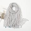 Color Printed Tassel Scarf Bohemian Stitching Shawl Seaside Travel Vacation Sunscreen