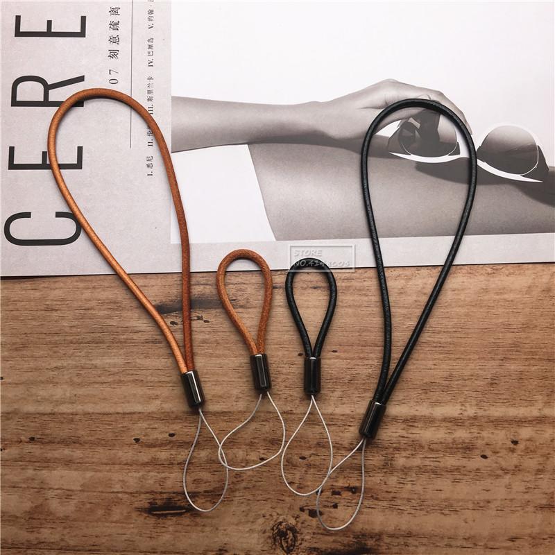 Кожаный ремешок-винтажный кожаный брелок с ремешком ремни для мобильного телефона ремешок веревка на запястье телефон для USB-накопителей ключей