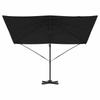 Roma Cantilever Umbrella Black 286 x 284 x 265 cm Aluminum and Polyester