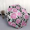 1pc Cheetah Floral Automatic Umbrella | Portable Foldable 8-Rib Manual Open, Cute Birthday & Holiday Gift for Outdoor yy260107107
