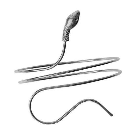 Металлический браслет на руку, спиральный браслет в виде змеи, регулируемый открытый браслет-манжета для женщин, девушек, жен, дочерей