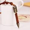 Gifts Handmade Vintage Arrow Pendant Leather Chain Necklace Choker