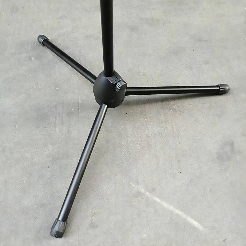 Adjustable Floor-standing Tripod Mic Stand with Dual Microphone Holders - High Quality