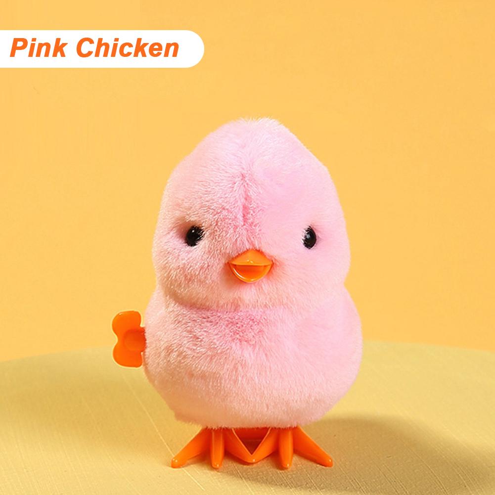 Плюшевый заводной цыпленок прыгает, ходит, прыгает, мультяшный плюшевый цыпленок, заводной кролик, ходячие цыплята, игрушки для малышей, игрушек