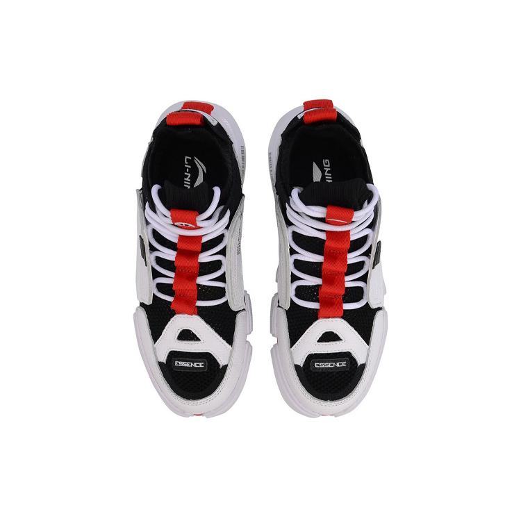 Li Ning Винтажные Баскетбольные Кроссовки Женские Средние Черный/Белый/Красный AGBN062-12
