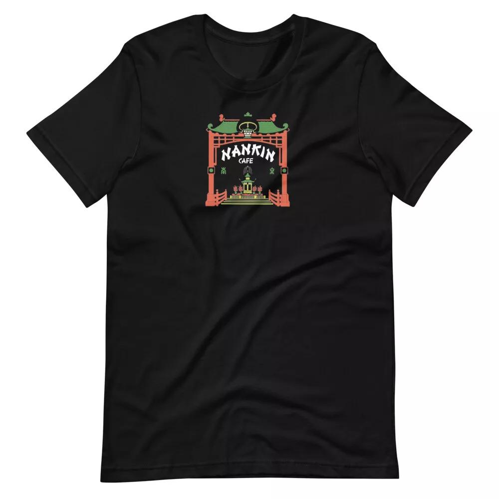 NANKIN CAFE Graphic Tee Shirt Black Unisex t-shirt