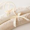 1Pc Embroidered Clothes Hanger Full Dress Wedding Clothes Hanger Photo Props Embroidery Pattern Creative Bow Ribbon Fabric