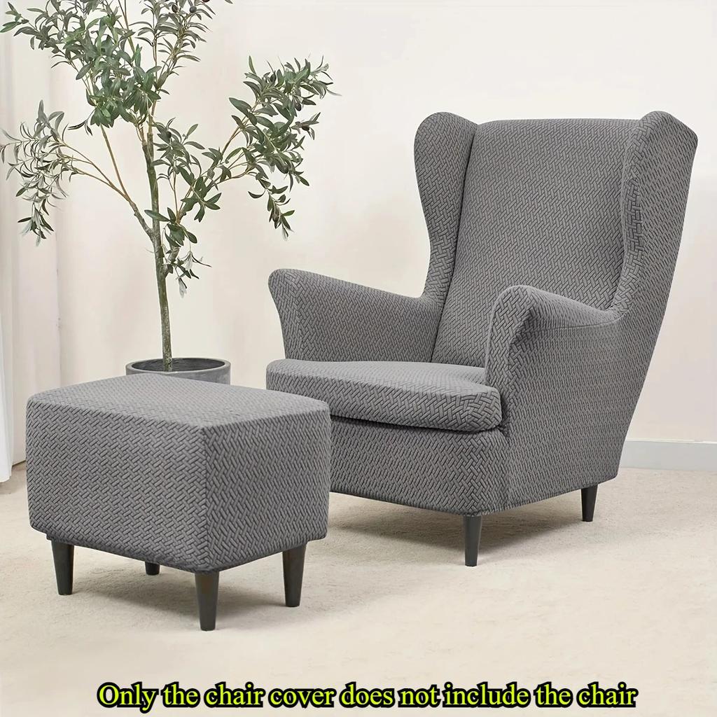 Однотонный чехол для кресла с наклонной спинкой размера «кинг-сайз», удобный, дышащий, эластичный, с чехлом для подушки, защита мебели.
