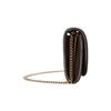 Gucci Blondie Round Interlocking G Button Closure Canvas and Leather Shoulder Crossbody Bag Wallet Regular Women's Beige and Ebony